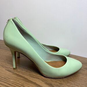Coach Nala Mint Patent Leather Heels - Womens Pumps Size 6.5 B Shoes